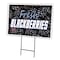 Signmission Fresh Blackberries Yard Sign & Stake outdoor plastic coroplast window, C-1216 Fresh Blackberries C-1216 Fresh Blackberries - alternate 1
